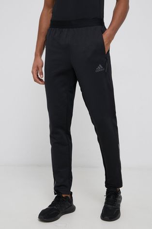 Adidas Performance Spodnie męskie kolor czarny z nadrukiem