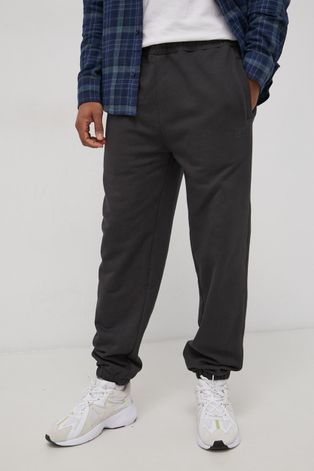 Бавовняні штани Lee чоловічі колір сірий гладке