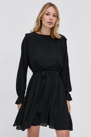 Šaty Marella čierna farba, mini, áčkový strih