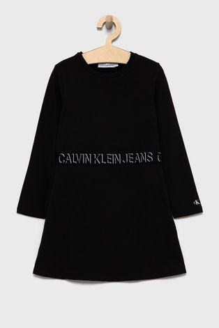 Детское платье Calvin Klein Jeans цвет чёрный mini прямая