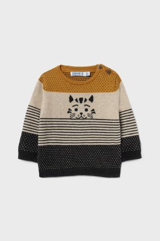 Дитячий светр Mayoral колір коричневий легкий