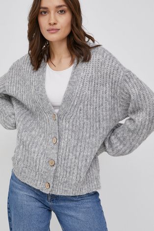 Y.A.S gyapjúkeverék pulóver szürke, női