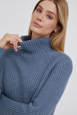Drykorn Sweter wełniany damski ciepły z golfem