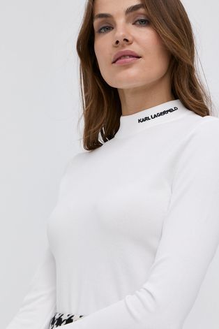 Karl Lagerfeld Sweter damski kolor biały