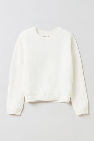 OVS Sweter dziecięcy kolor biały