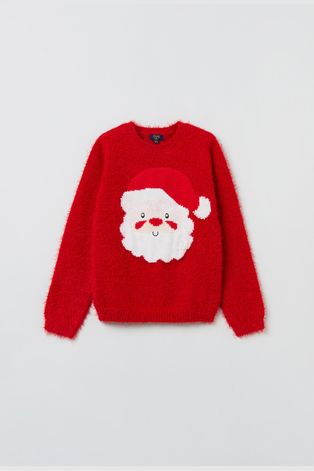 Παιδικό πουλόβερ OVS χρώμα: κόκκινο