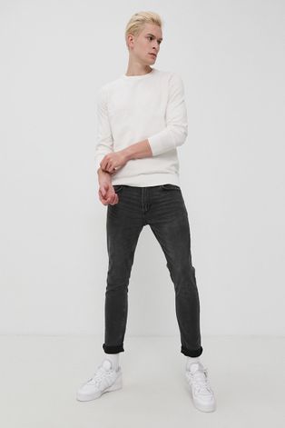 Tom Tailor Sweter męski kolor biały
