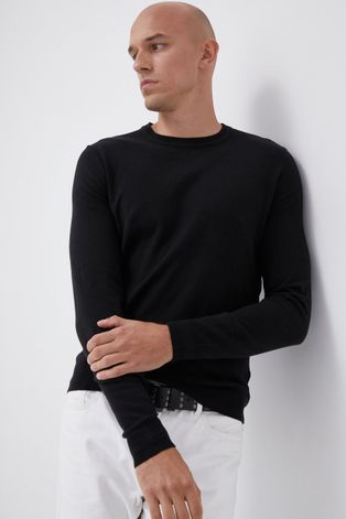 Tom Tailor Sweter męski kolor czarny