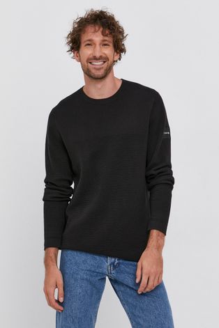 Calvin Klein pulóver férfi, fekete