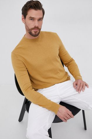 Pepe Jeans Sweter Andre męski kolor żółty
