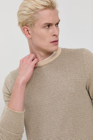 Only & Sons Sweter męski kolor beżowy