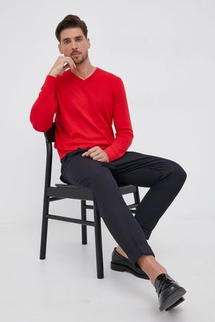 GAP Sweter męski kolor czerwony