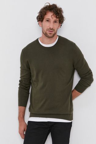 Sisley Sweter męski kolor zielony