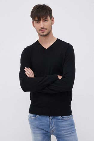Liu Jo Sweter z domieszką wełny męski kolor czarny