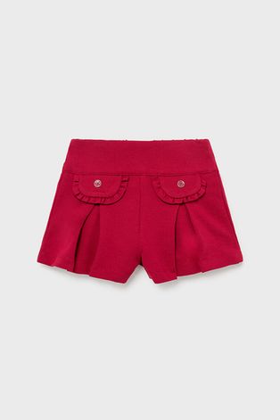 Детски къс панталон Mayoral в червено с изчистен дизайн