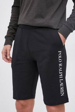 Kratke hlače Polo Ralph Lauren za muškarce, boja: crna