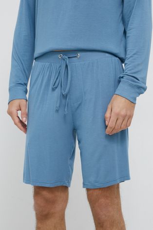 Ted Baker rövid pizsama kék, férfi, sima