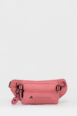 Сумка на пояс adidas by Stella McCartney колір рожевий