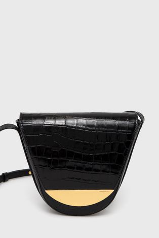 Шкіряна сумочка Coccinelle Josephine колір чорний