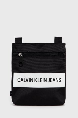 Calvin Klein Jeans Saszetka kolor czarny