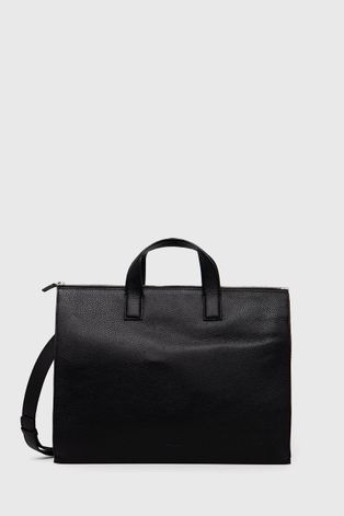 Шкіряна сумка Tiger Of Sweden колір чорний