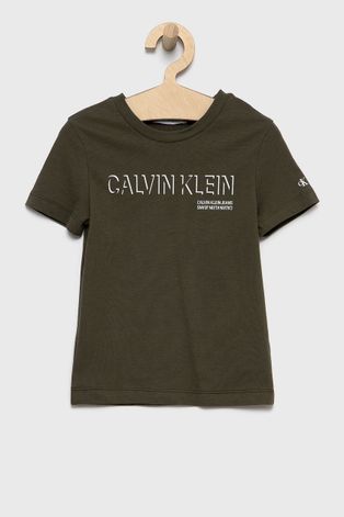 Calvin Klein Jeans T-shirt bawełniany dziecięcy