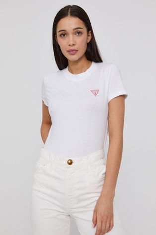 Guess T-shirt damski kolor biały