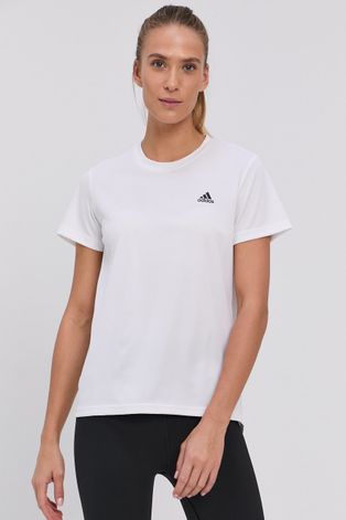 adidas T-shirt damski kolor biały