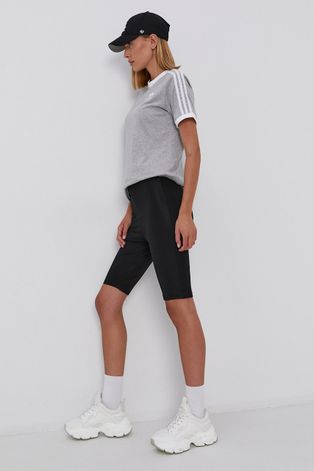 adidas Originals T-shirt bawełniany kolor szary