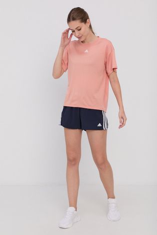 Футболка adidas Performance женская цвет оранжевый