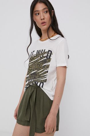 Jacqueline de Yong T-shirt bawełniany