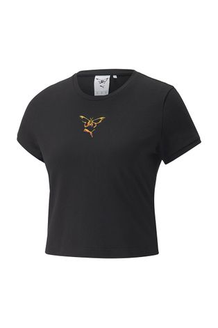 Puma T-shirt x Dua Lipa damski kolor czarny