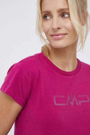 CMP T-shirt damski kolor fioletowy