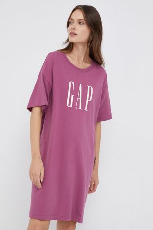 Šaty GAP ružová farba, mini, oversize