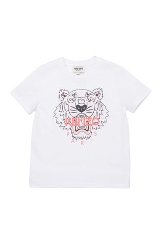 Kenzo Kids T-shirt bawełniany dziecięcy kolor biały