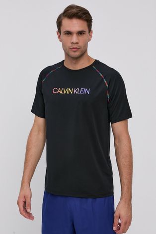 Majica kratkih rukava Calvin Klein Performance za muškarce, boja: crna
