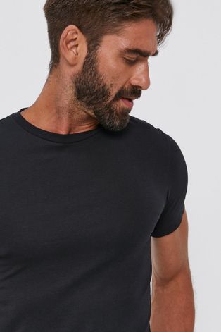 Polo Ralph Lauren t-shirt (2-pack) fekete, férfi, sima