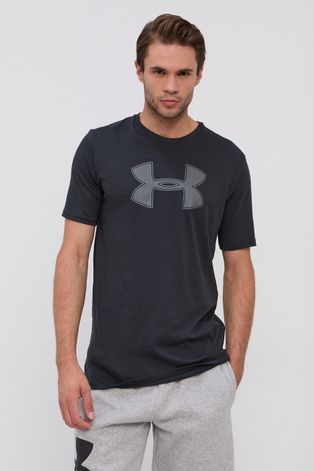 Μπλουζάκι Under Armour ανδρικό, χρώμα: μαύρο