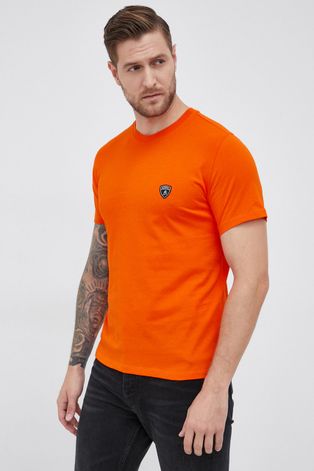 Μπλουζάκι LAMBORGHINI ανδρικό, χρώμα: πορτοκαλί