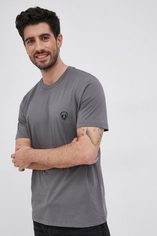 Тениска LAMBORGHINI мъжка в сиво с изчистен дизайн