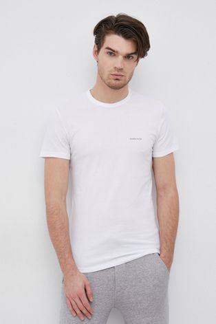 Majica kratkih rukava Versace (2-pack) za muškarce, boja: bijela