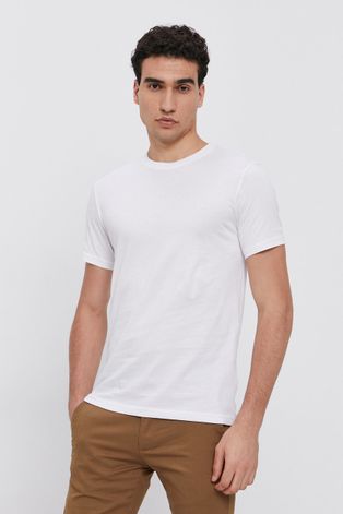 Karl Lagerfeld T-shirt bawełniany (2-pack) kolor biały gładki