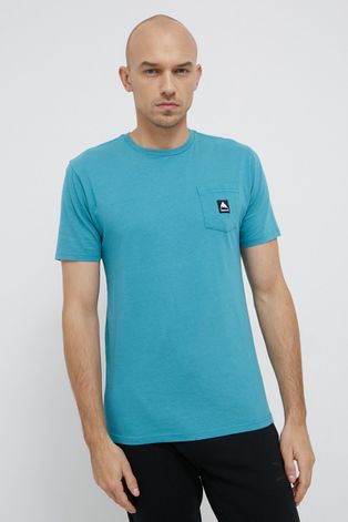 Pamučna majica Burton boja: plava