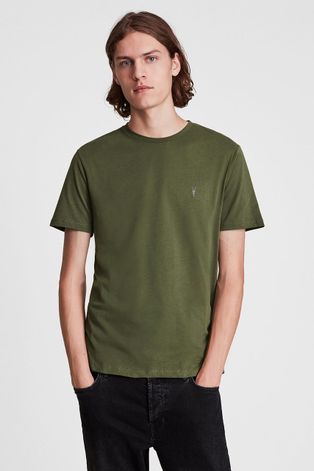 AllSaints T-shirt bawełniany (3-pack) gładki