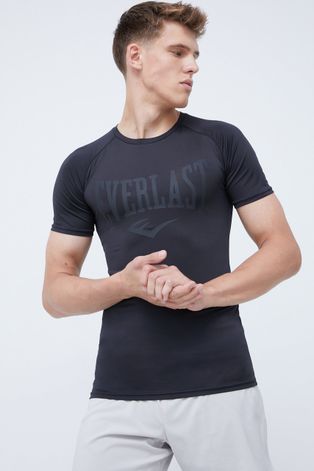 Majica kratkih rukava za trening Everlast Willow boja: crna, s tiskom