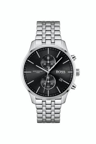 Годинник BOSS чоловічий колір срібний