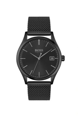 Ρολόι BOSS ανδρικό, χρώμα: μαύρο