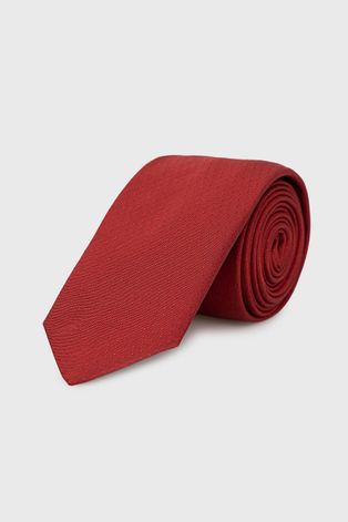 Μεταξωτή γραβάτα HUGO χρώμα: κόκκινο