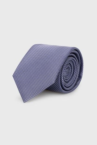 Шовковий галстук HUGO колір фіолетовий