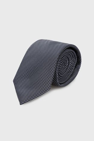 Шелковый галстук HUGO цвет синий